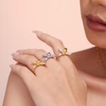 316L stainless steel enamel and cubic zirconia honeybee necklace earrings bracelet ring wholesale