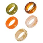 Gold plated starburst inlaid wide resin bangle bracelet in 316L stainless steel